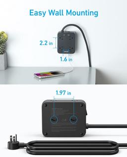 Refurbished Anker 341 USB Power Strip 5ft | A9183 - Reebelo Österreich