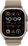 Apple Watch Ultra 2 (Mobilfunk + GPS) - 64GB - 49 mm - Titan Titangehäuse with Olive Textil Alpine Loop Armband - Mittlere Größe