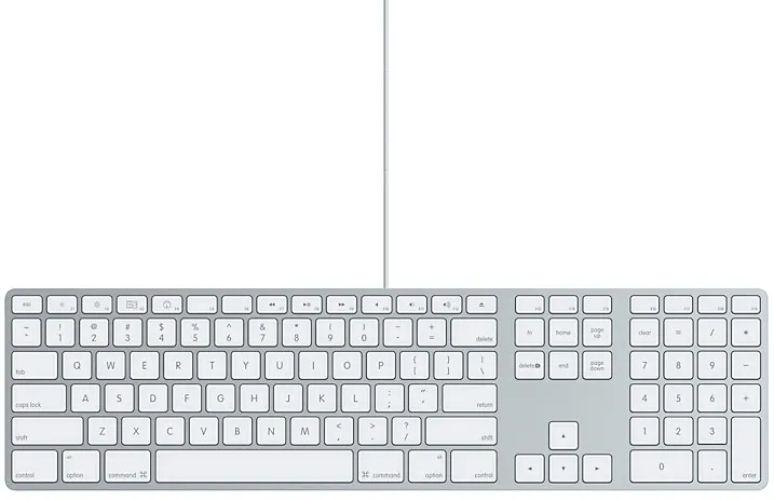 Refurbished Apple Wired Keyboard with Numeric Keypad - Reebelo Österreich