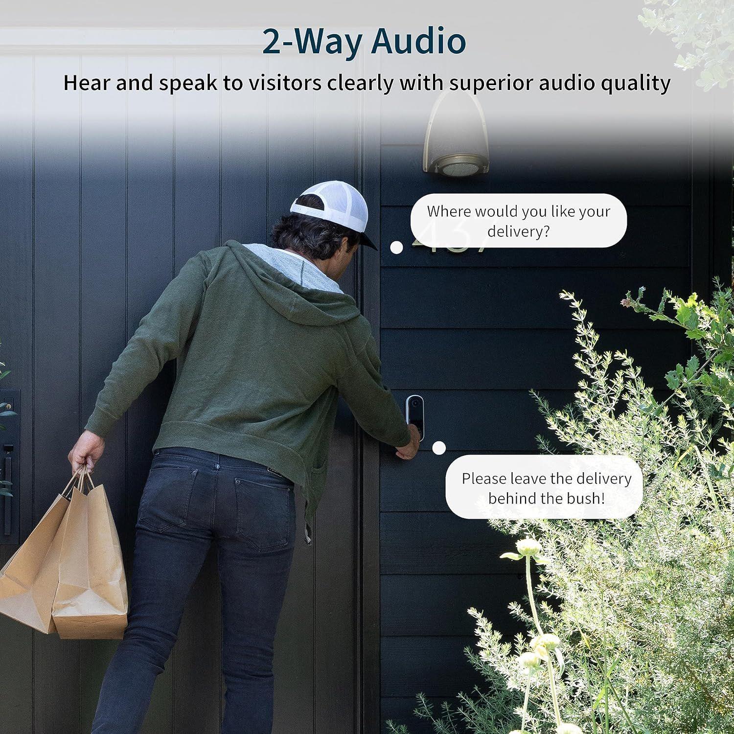 Refurbished Arlo Video Doorbell 2K (2nd Generation) - Reebelo Österreich