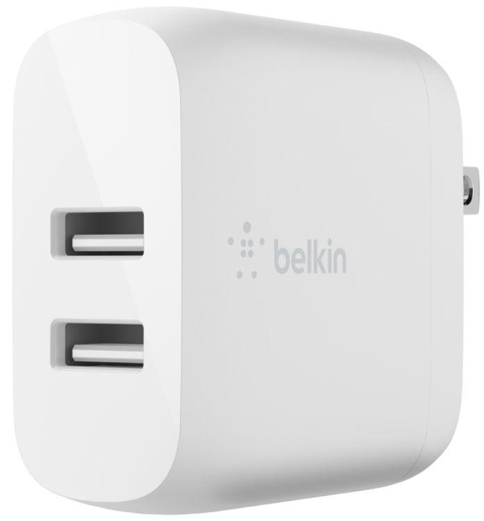 Refurbished Belkin BoostCharge Dual USB-A 24W Wandladegerät - Reebelo Österreich