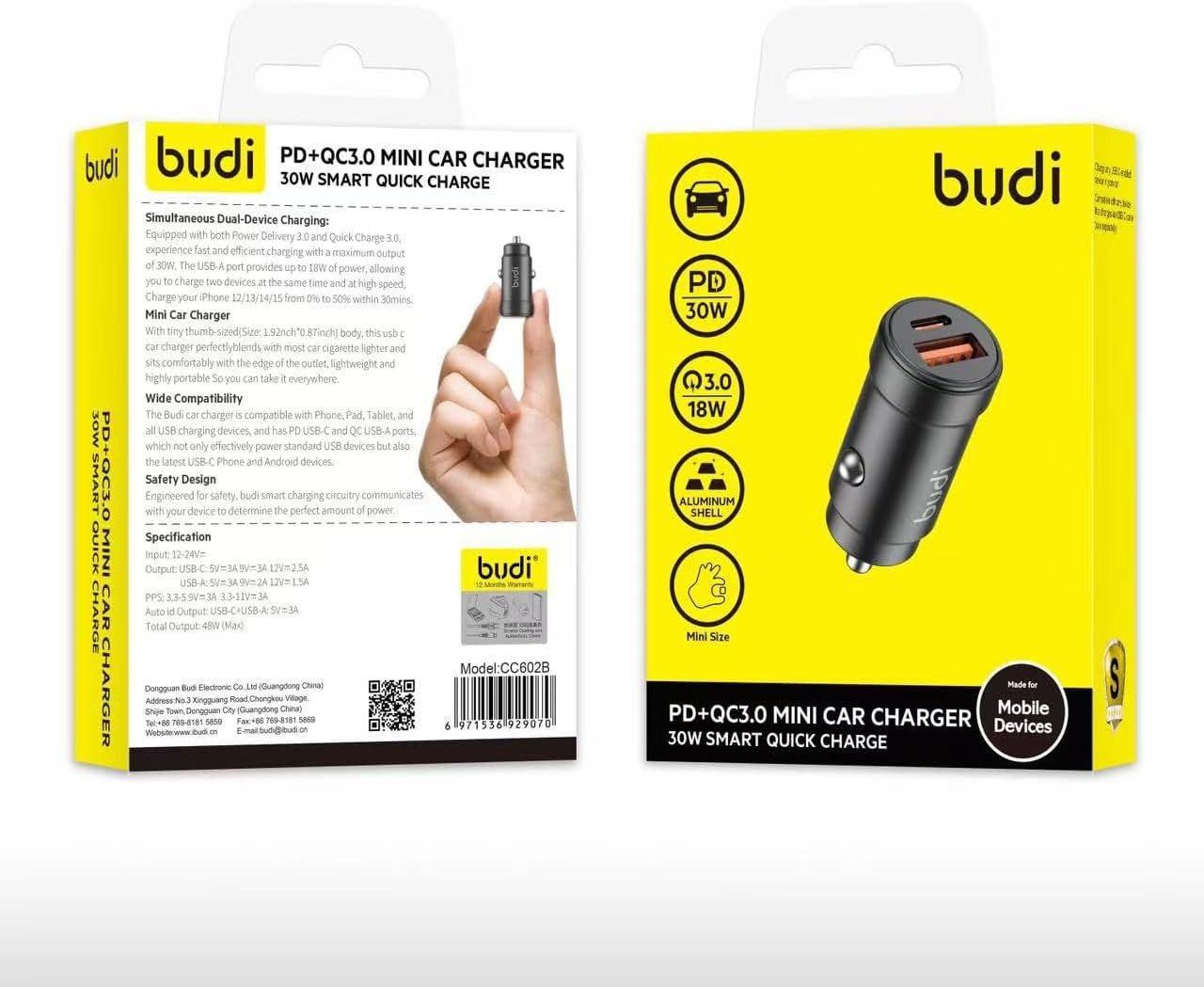Refurbished PD + QC3.0 Bullet Dual Car Charger (CC602B) - Reebelo Österreich