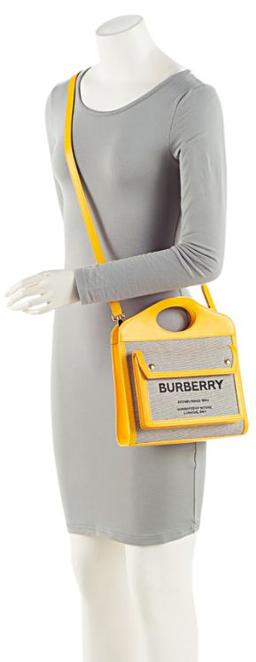 Refurbished Burberry Canvas Horseferry Mini Pocket Tote - Reebelo Österreich