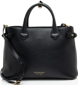 Refurbished Burberry House Check Leather Banner Medium Tote - Reebelo Österreich