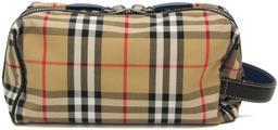 Refurbished Burberry Leather Nylon Canvas Clutch Bag Pouch - Reebelo Österreich
