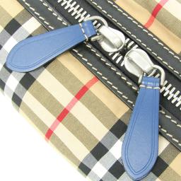 Refurbished Burberry Leather Nylon Canvas Clutch Bag Pouch - Reebelo Österreich