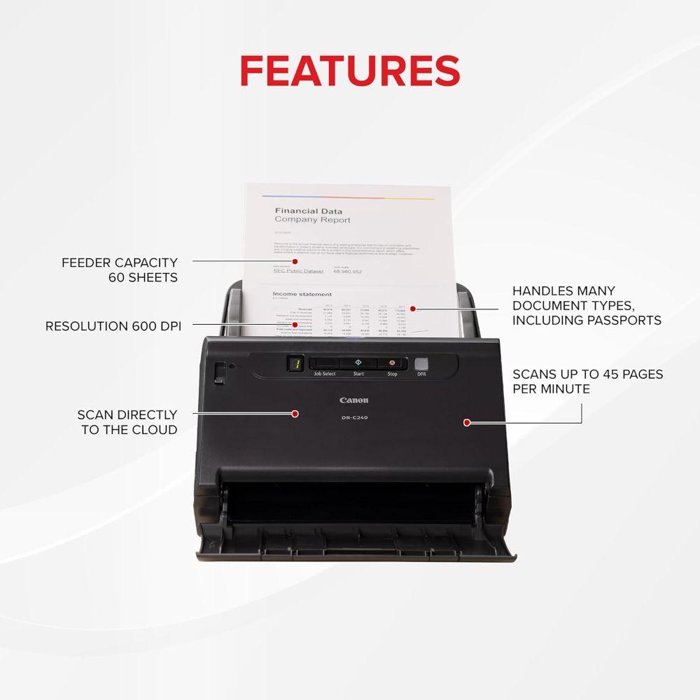 Refurbished Canon ImageFORMULA DR-C240 Farbdokumentenscanner - Reebelo Österreich