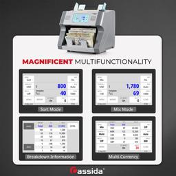 Refurbished Cassida 8800R V2 Mixed Bill Counter - Reebelo Österreich