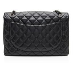 Refurbished Chanel Caviar Leather Classic Maxi Single Flap Bag - Reebelo Österreich