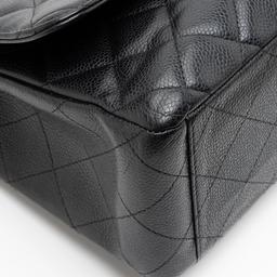 Refurbished Chanel Caviar Leather Classic Maxi Single Flap Bag - Reebelo Österreich