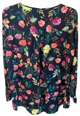 Refurbished Chelsea & Theodore Women's Top Multi Painterly Floral - Reebelo Österreich