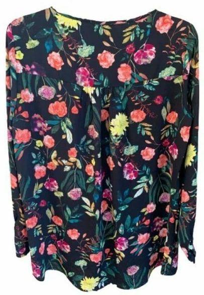 Refurbished Chelsea & Theodore Women's Top Multi Painterly Floral - Reebelo Österreich