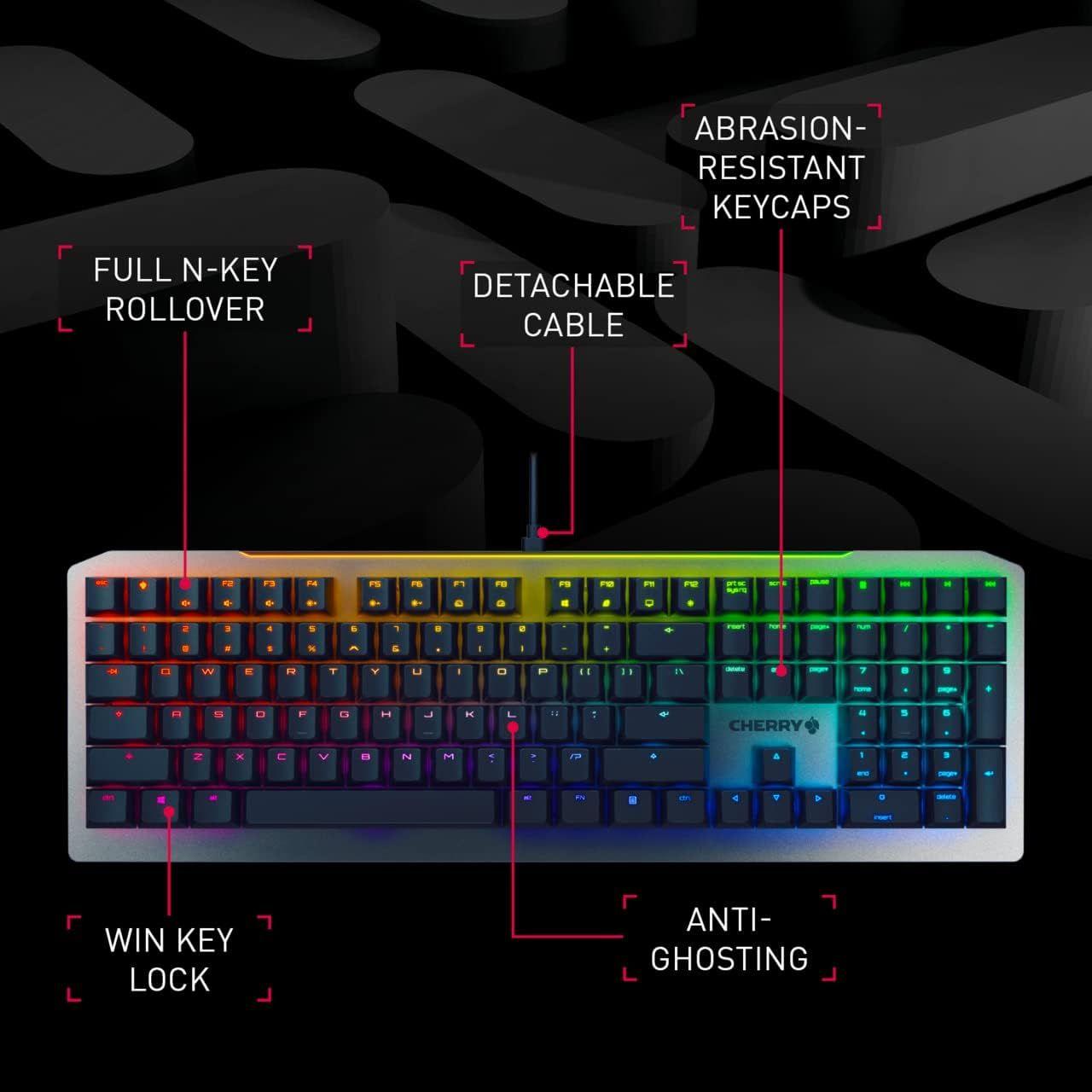 Refurbished CHERRY MV 3.0 Viola Wired Mechanical Gaming Keyboard - Reebelo Österreich