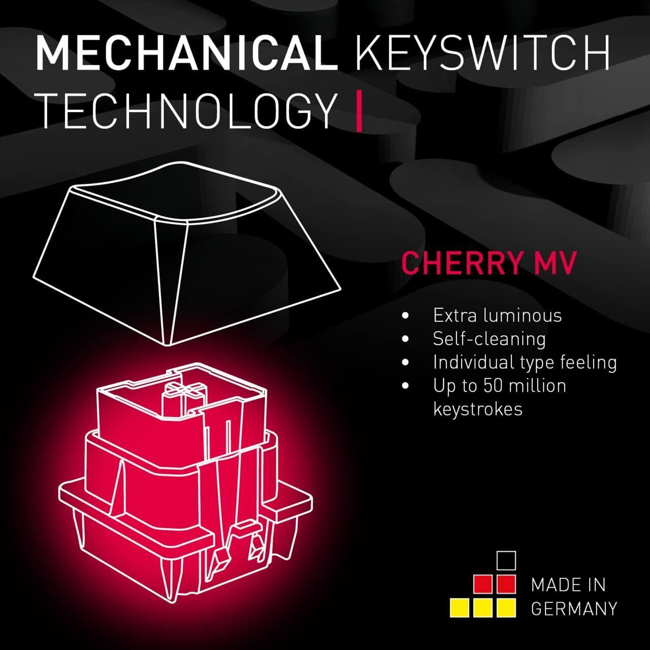 Refurbished CHERRY MV 3.0 Viola Wired Mechanical Gaming Keyboard - Reebelo Österreich