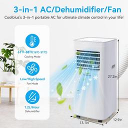 Refurbished Coolblus Portable Air Conditioner A019K-06KR - Reebelo Österreich