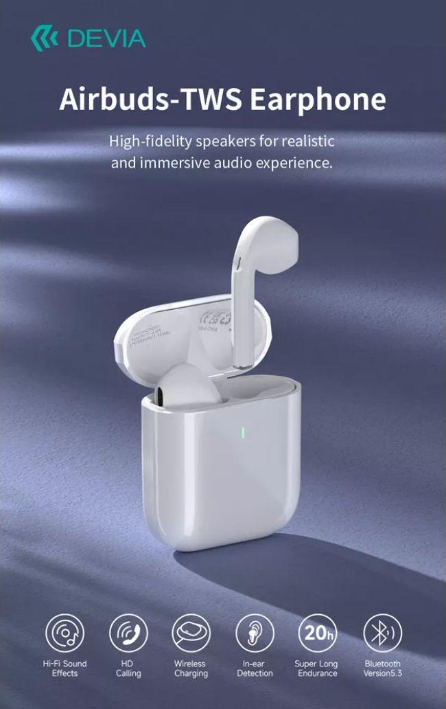 Refurbished Devia EM053 Airbuds True Wireless Earphone - Reebelo Österreich