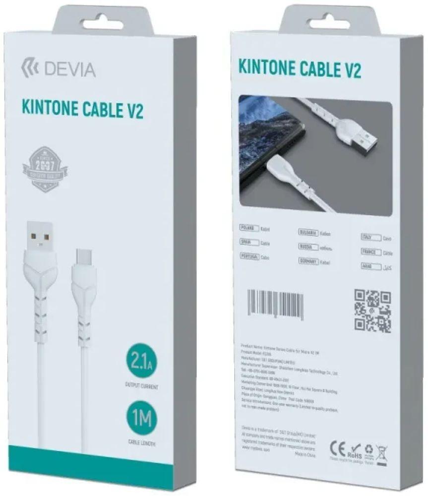 Refurbished Devia Kintone Cable V2 Charging Cable für Type-C (1m) - Reebelo Österreich