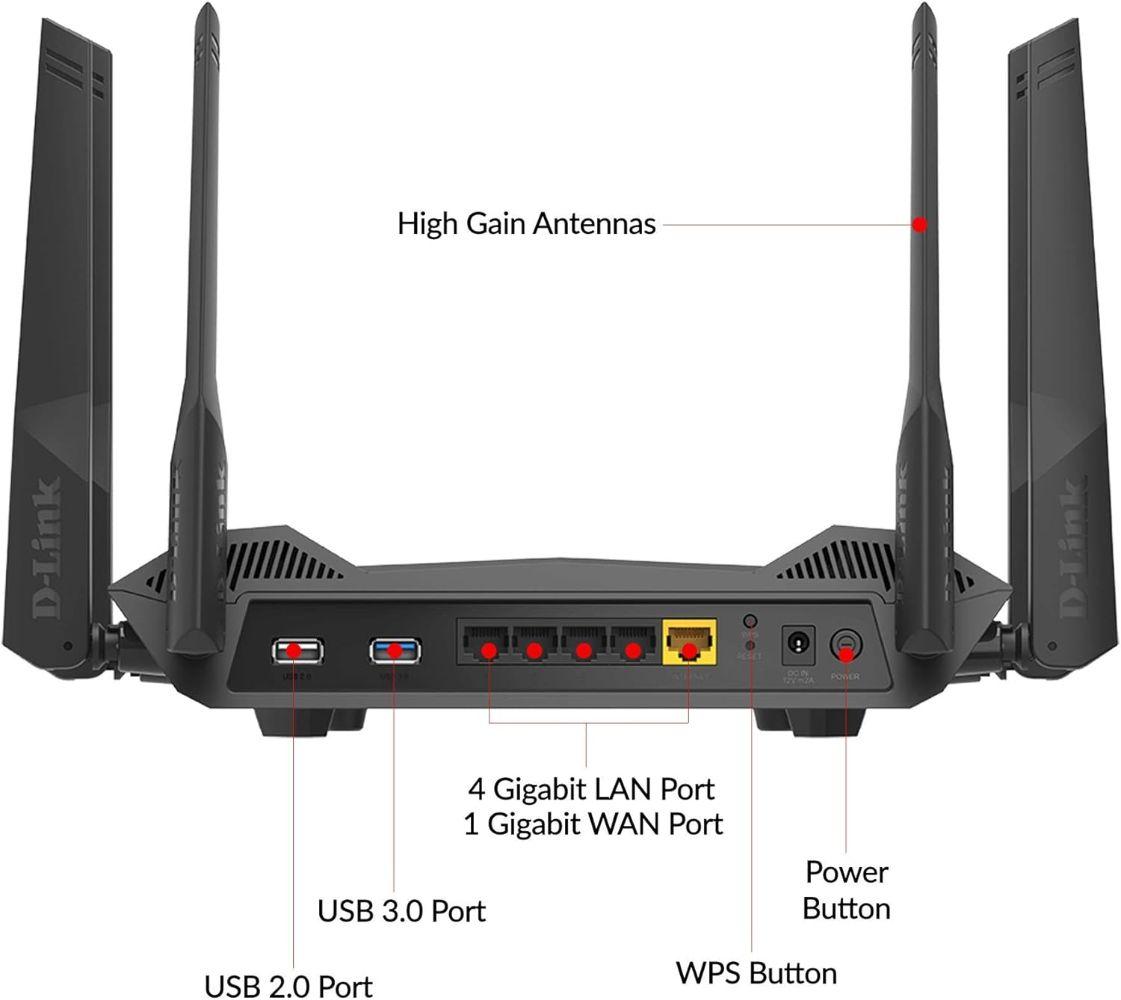 Refurbished D-Link AX5400 Mesh WiFi 6 Router (DIR-X5460) - Reebelo Österreich