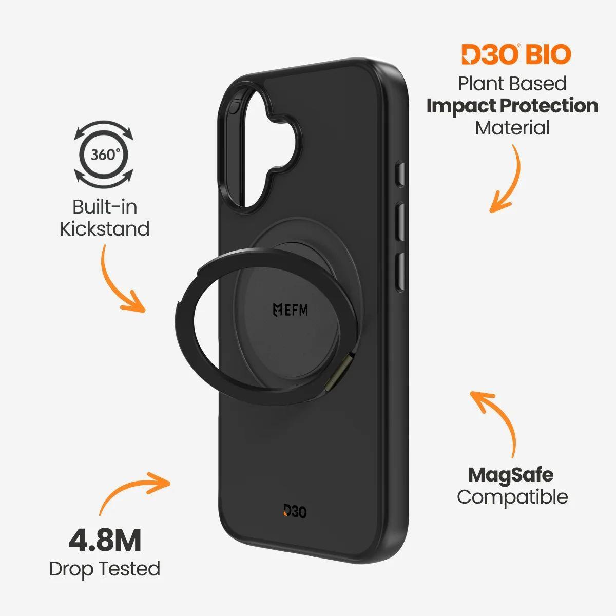 Refurbished EFM Alta Handyhülle mit D3O Bio für iPhone 16 - Reebelo Österreich
