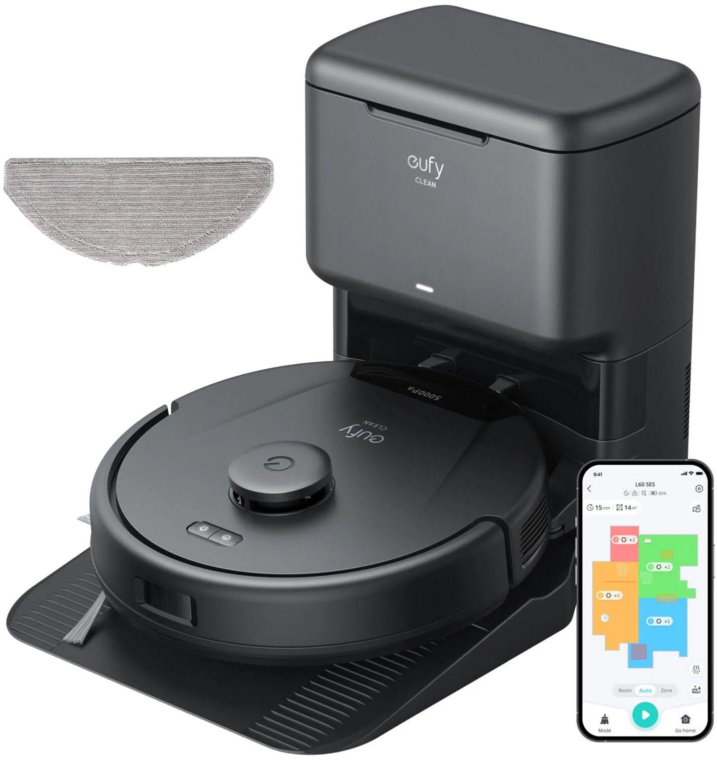 Refurbished Eufy L60 Hybrid Robot Vacuum with Self Empty Station - Reebelo Österreich