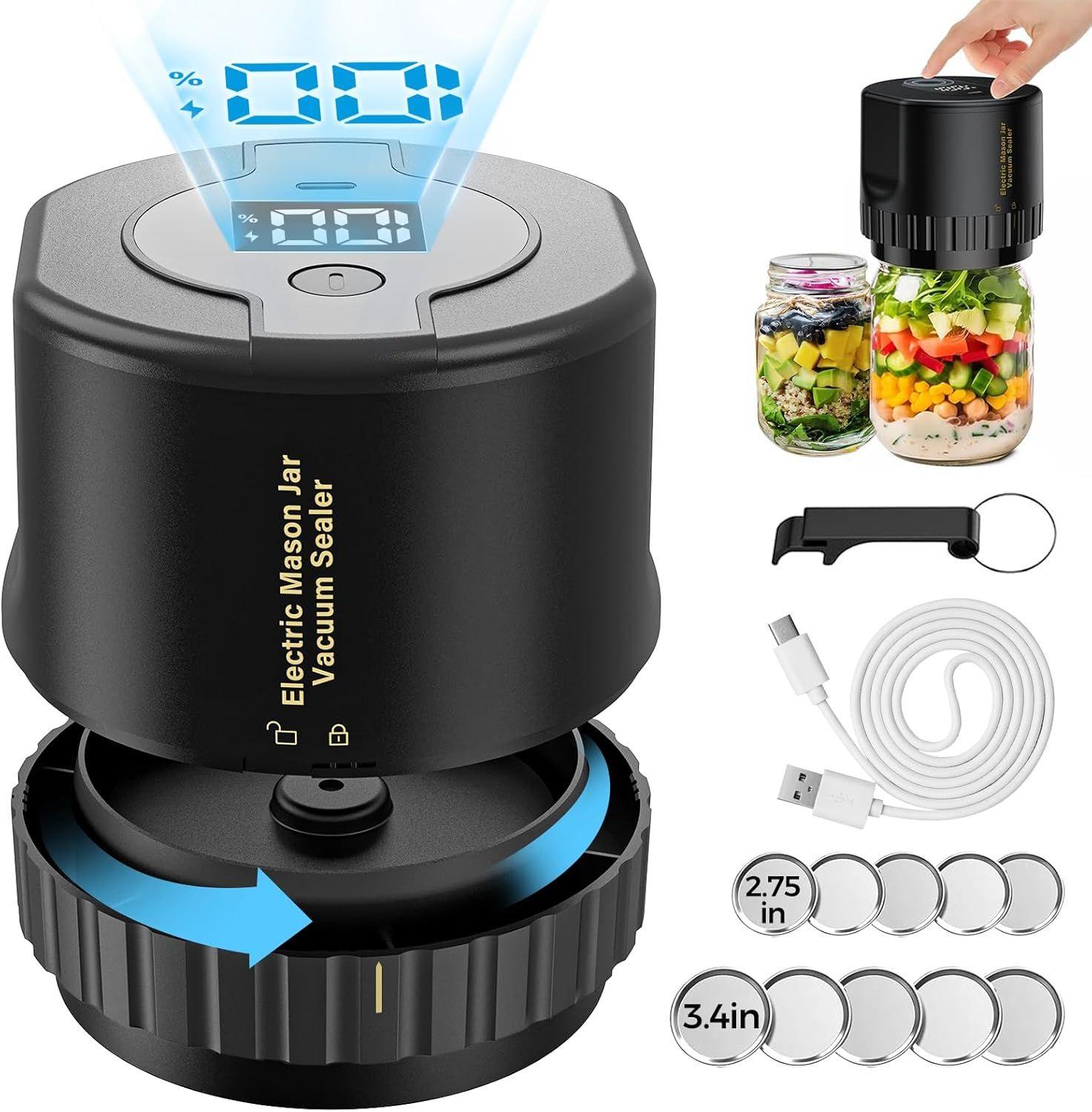 Refurbished Fodmor Mason Jar Electric Vacuum Sealer - Reebelo Österreich
