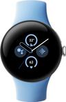 Google Pixel Watch 2 (Bluetooth) - 32 GB - 1,2 Zoll - Poliertes Silber Aluminiumgehäuse with Bay Fluorelastomer Active Armband