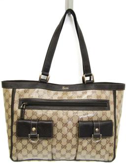 Refurbished Gucci GG Crystal Leather PVC Tote Bag - Reebelo Österreich