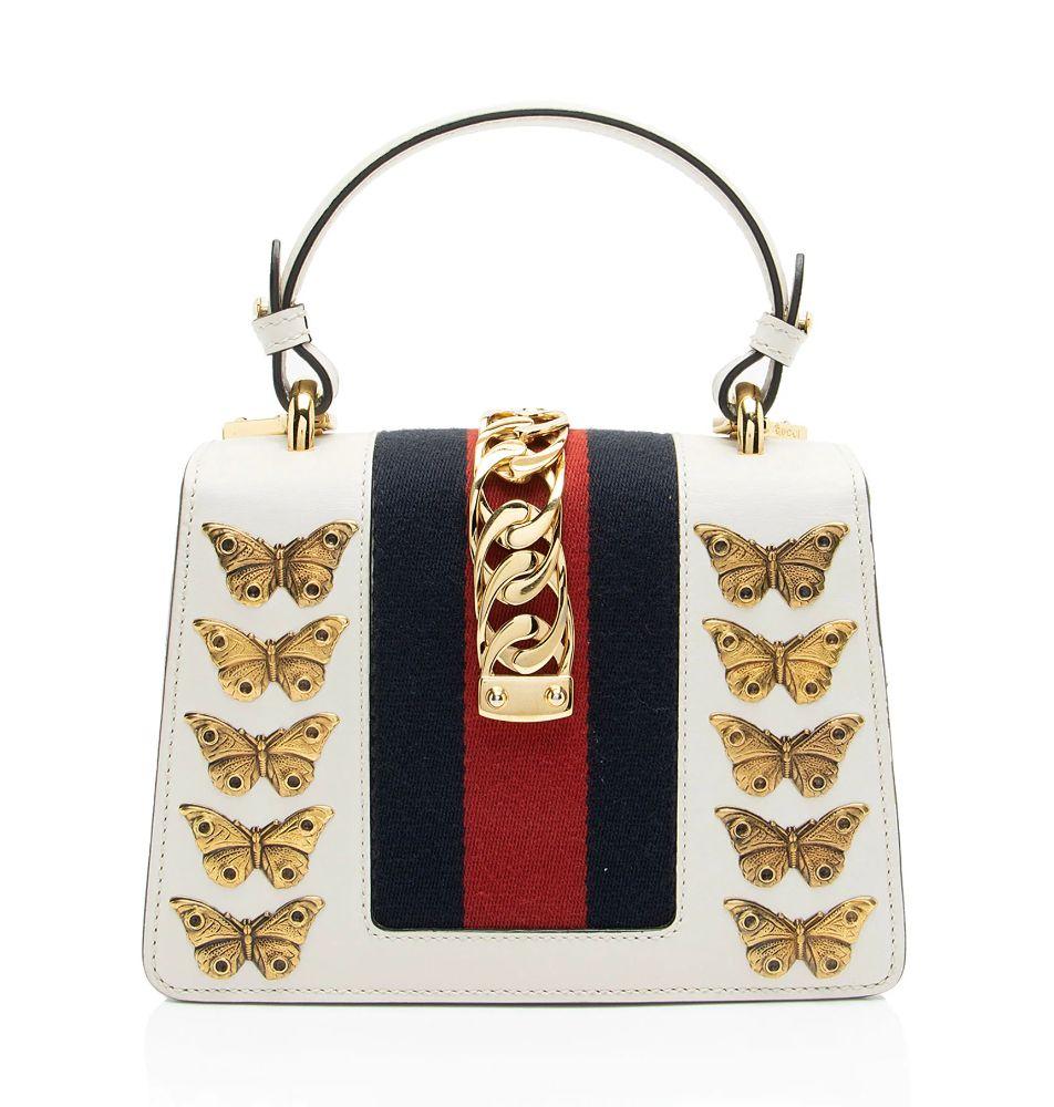 Refurbished Gucci Leather Animal Studs Sylvie Mini Satchel - Reebelo Österreich