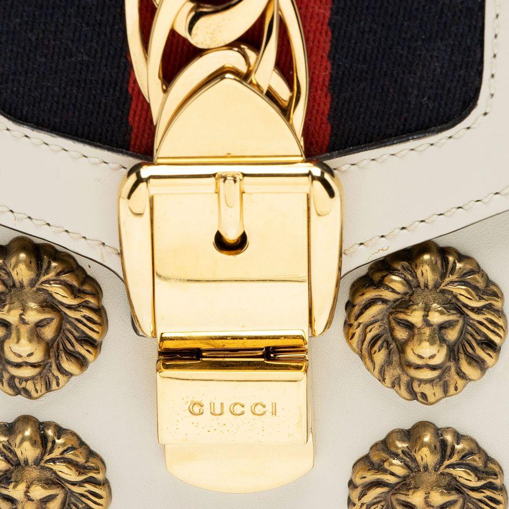 Refurbished Gucci Leather Animal Studs Sylvie Mini Satchel - Reebelo Österreich