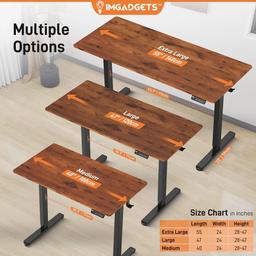 Refurbished IMGadgets Standing Electric Adjustable Desk 40" x 24" - Reebelo Österreich