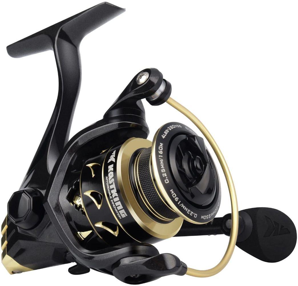 Refurbished KastKing 1000 Valiant Eagle Spinning Reel Gold - Reebelo Österreich
