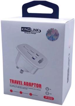 Refurbished Kinglink Reiseadapter P302 Wandstecker (US / UK auf NZ / AU) - Reebelo Österreich