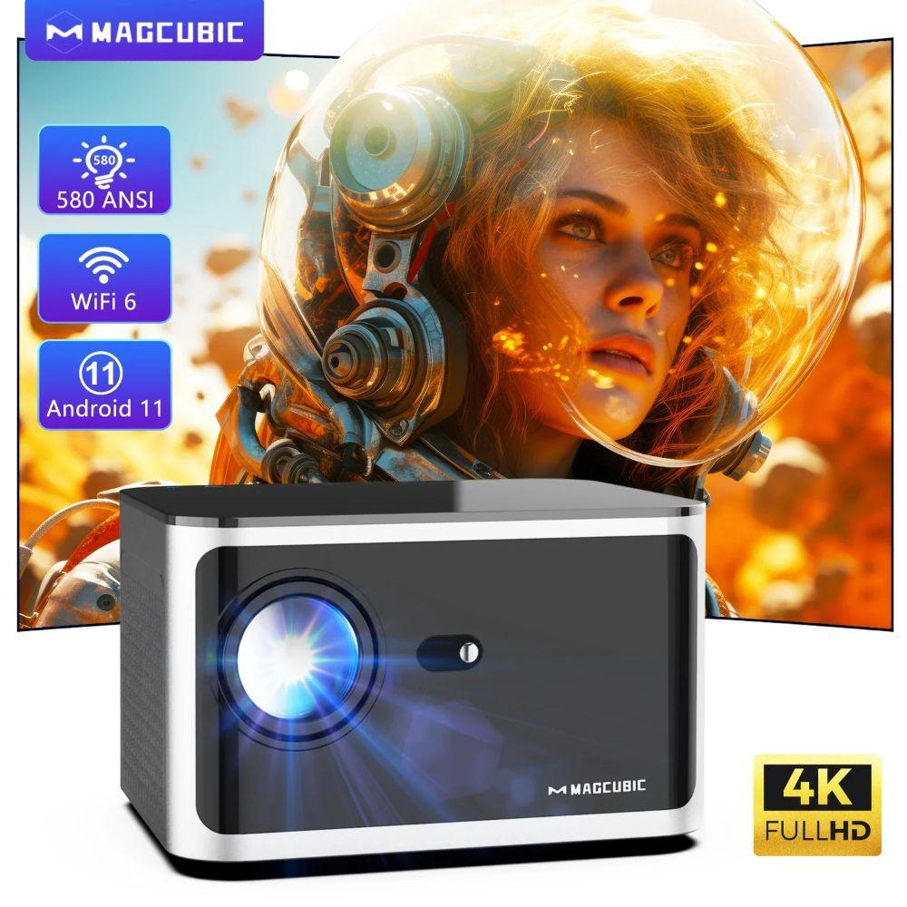 Refurbished Magcubic HY350 Pro 580 ANSI 4K 1080P WiFi 6 Projektor - Reebelo Österreich