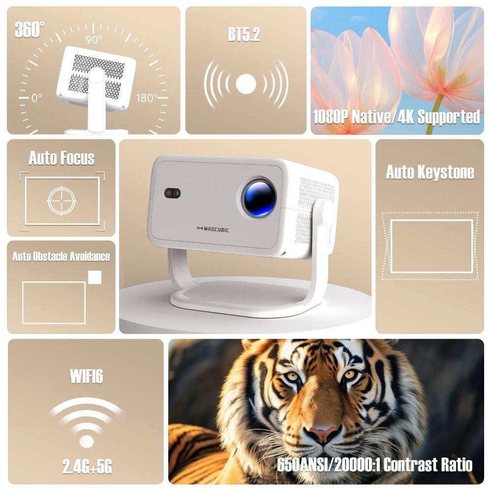 Refurbished Magcubic L018 650 ANSI Smart Portable Projektor - Reebelo Österreich