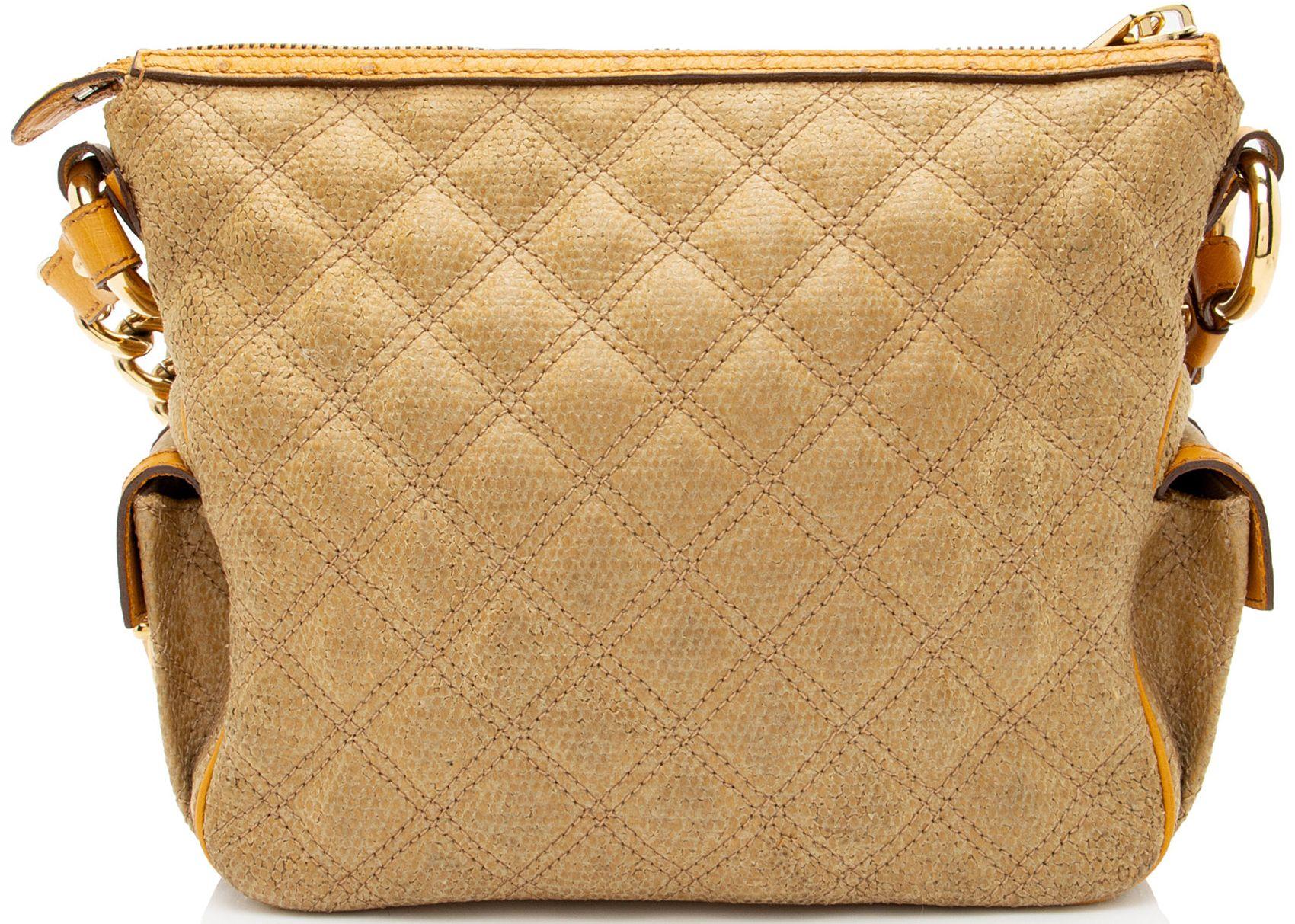 Refurbished Marc Jacobs Coated Canvas Ostrich Stam Hobo - Reebelo Österreich