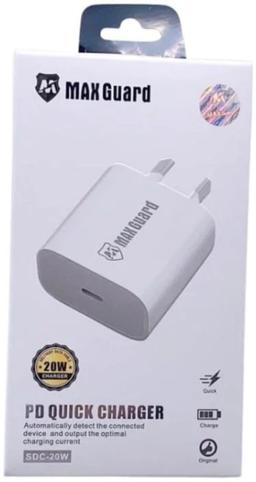 Refurbished Maxguard SDC-20W PD Quick Charger Type C Power Adapter (NZ / AU) - Reebelo Österreich