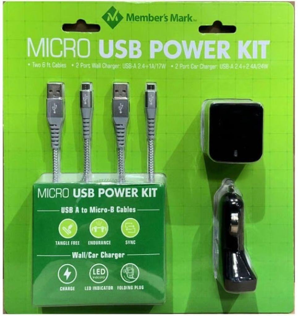 Refurbished Member's Mark Micro USB Power Kit - Reebelo Österreich