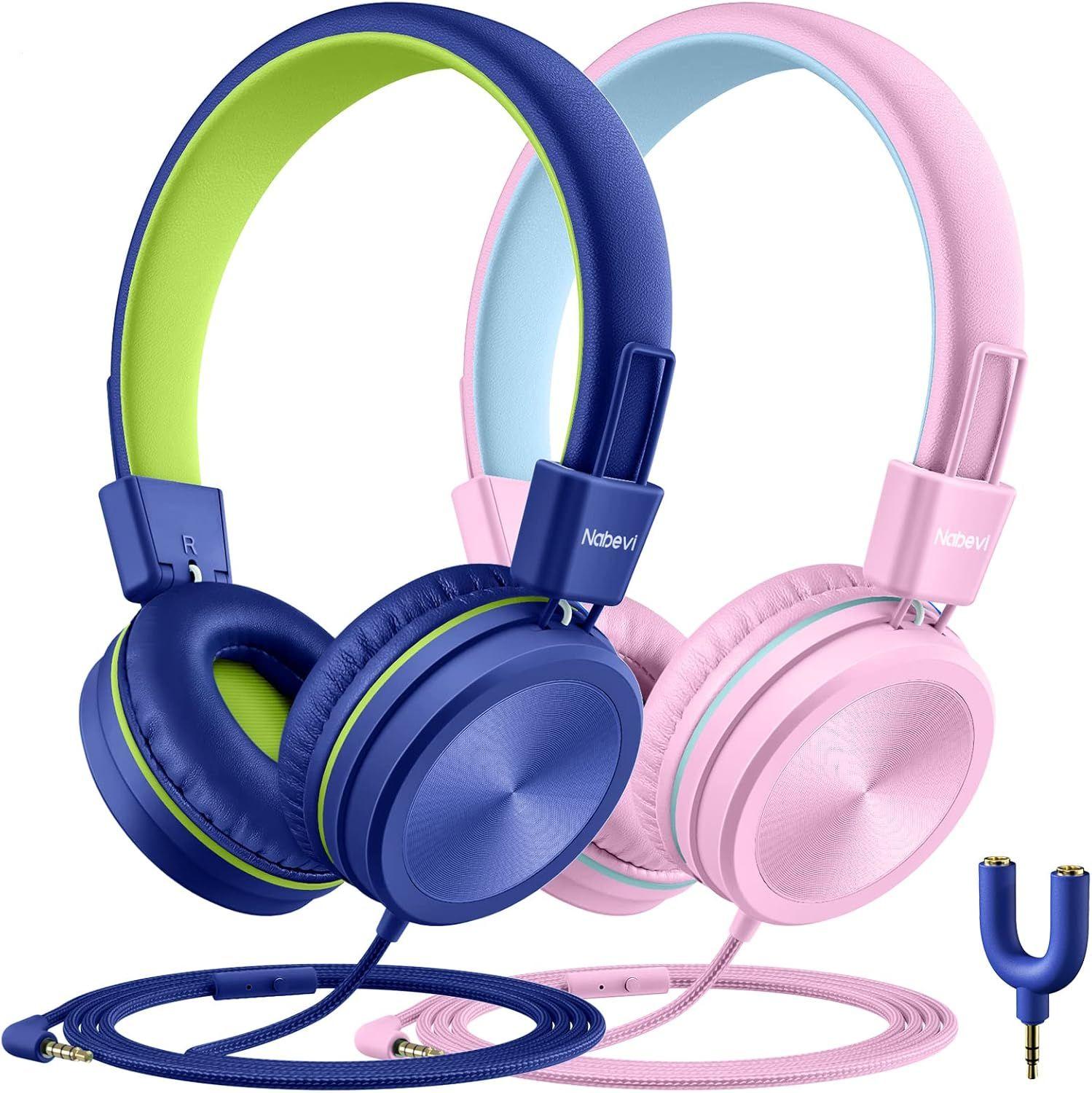 Refurbished Nabevi Kinder-Kopfhörer mit Mikrofon BH200 (2er-Pack) - Reebelo Österreich