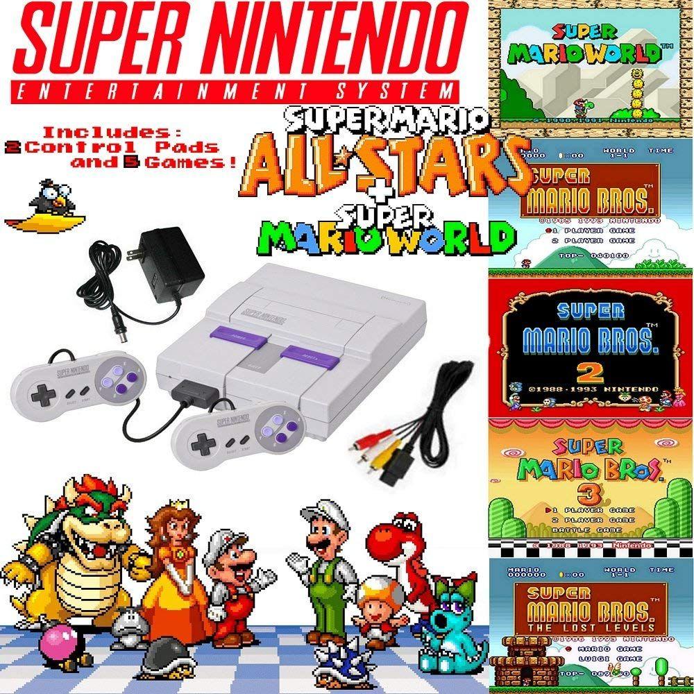 Refurbished Nintendo Super NES Mario Set with 5-Game Cartridge - Reebelo Österreich