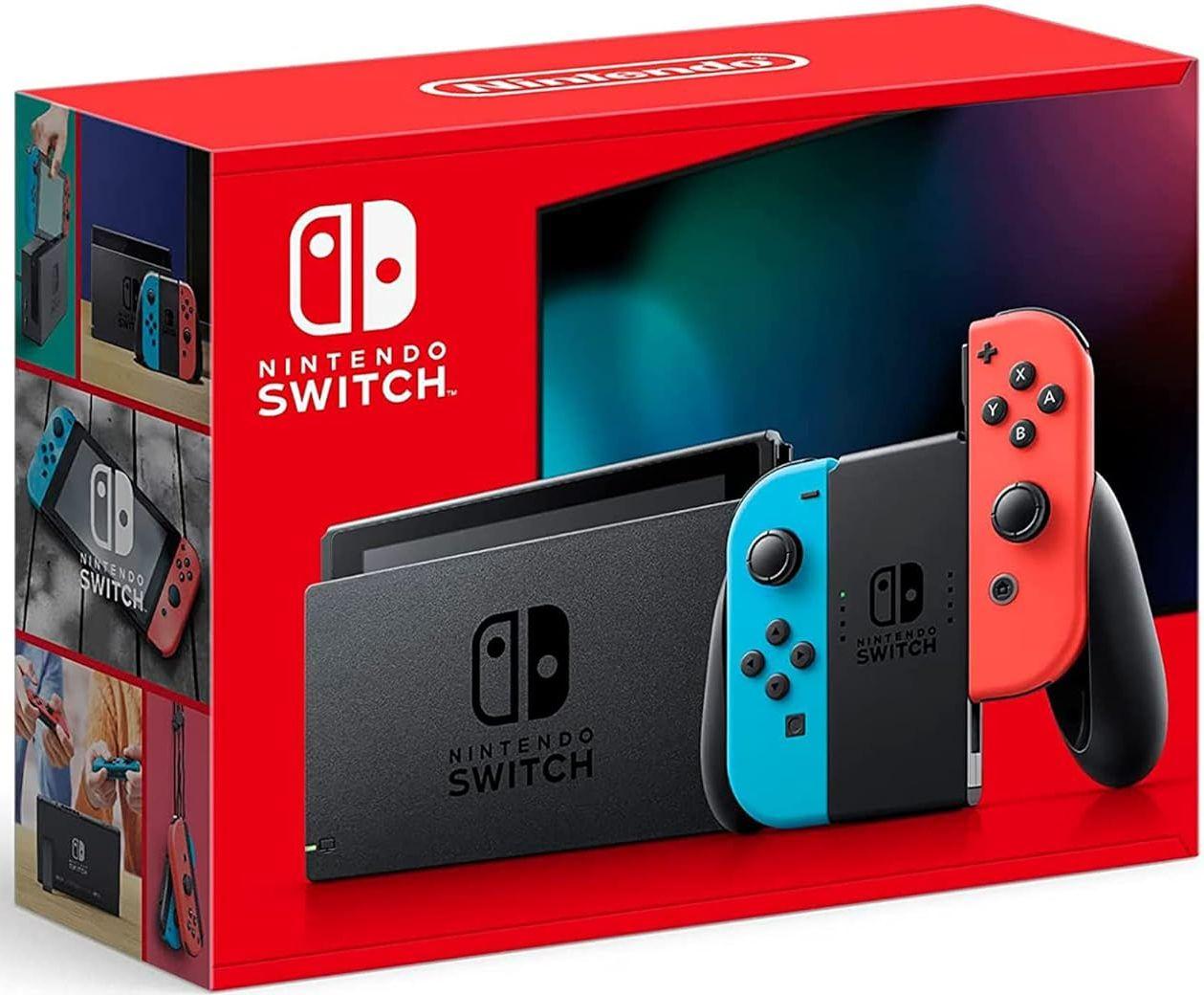 Refurbished Nintendo Switch with Neon Blue and Neon Red Joy‑Con - Reebelo Österreich