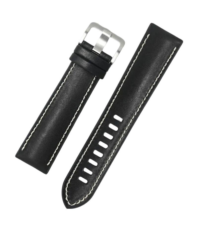 Refurbished Novonappa Hybrid Leather Uhrenarmband (20mm) - Reebelo Österreich