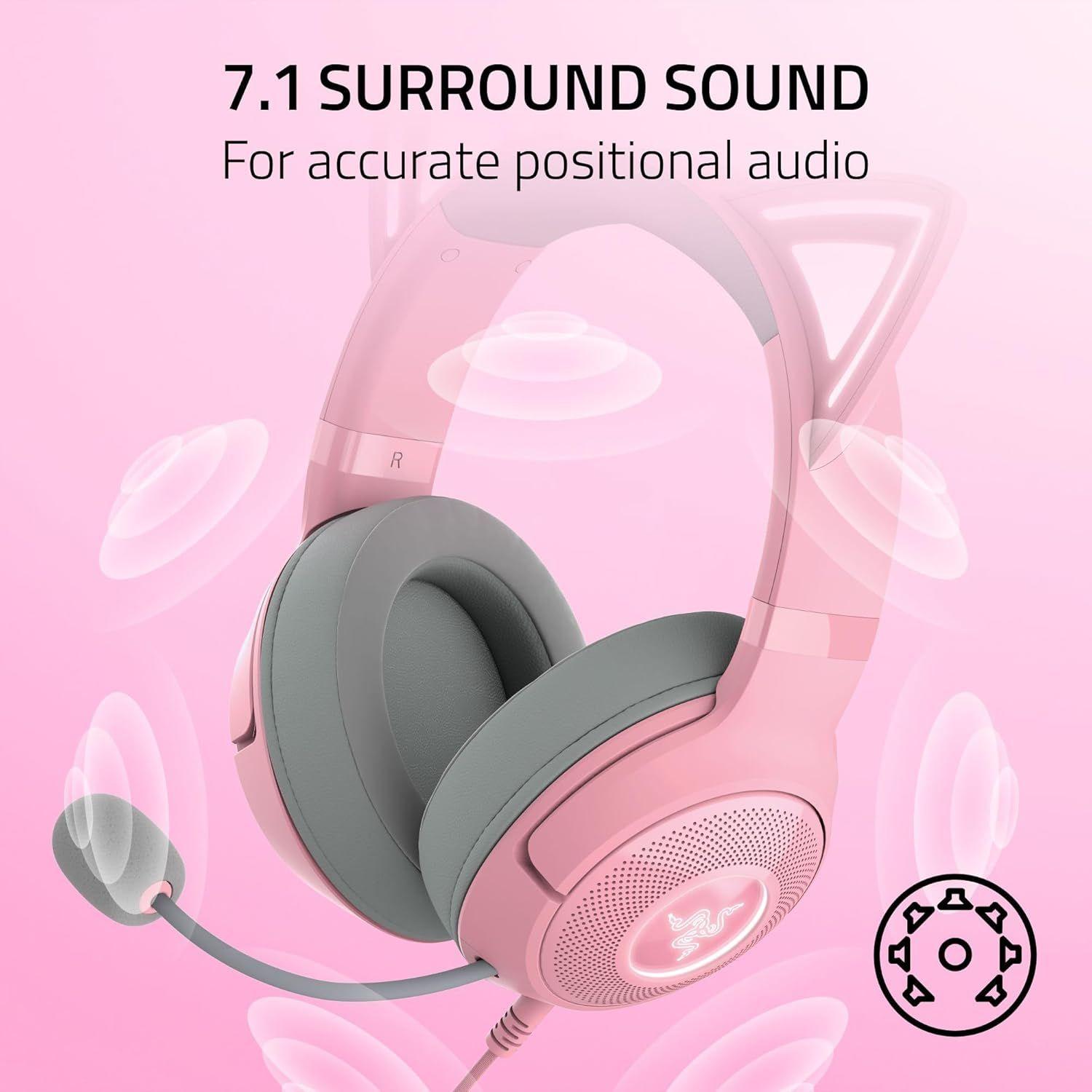 Refurbished Razer Kraken Kitty Edition V2 Wired Gaming Headset - Reebelo Österreich