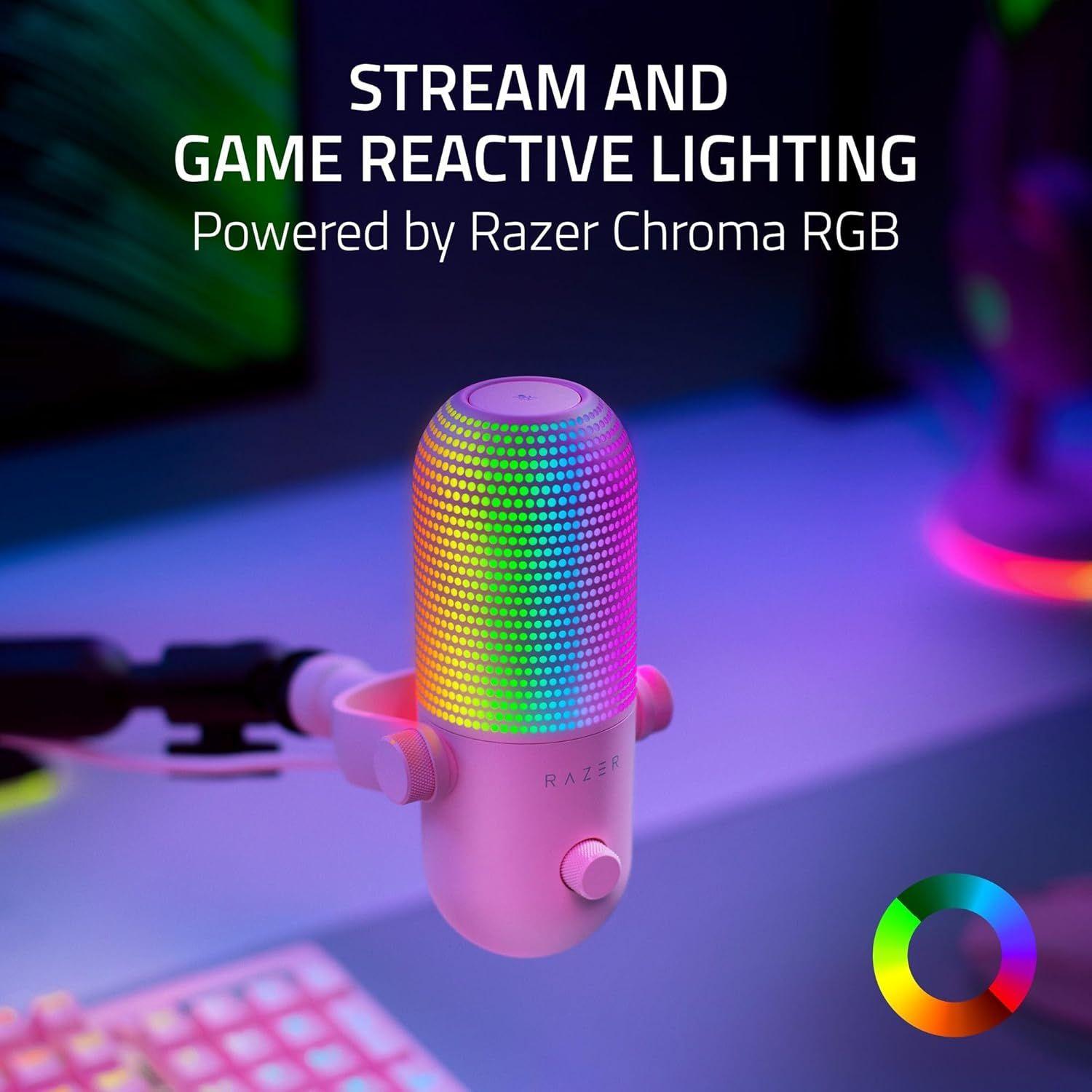 Refurbished Razer Seiren V3 Chroma Kondensator-USB-Mikrofon - Reebelo Österreich