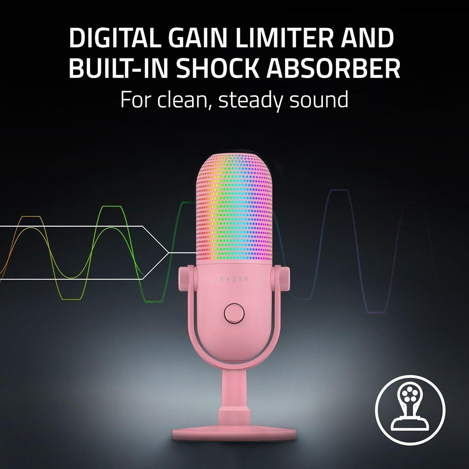 Refurbished Razer Seiren V3 Chroma Kondensator-USB-Mikrofon - Reebelo Österreich