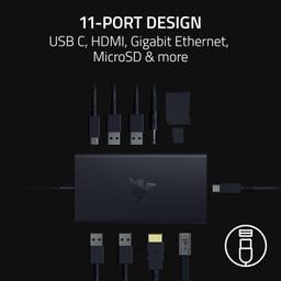 Refurbished Razer USB-C Dock 11 Port Docking Station for Laptops - Reebelo Österreich