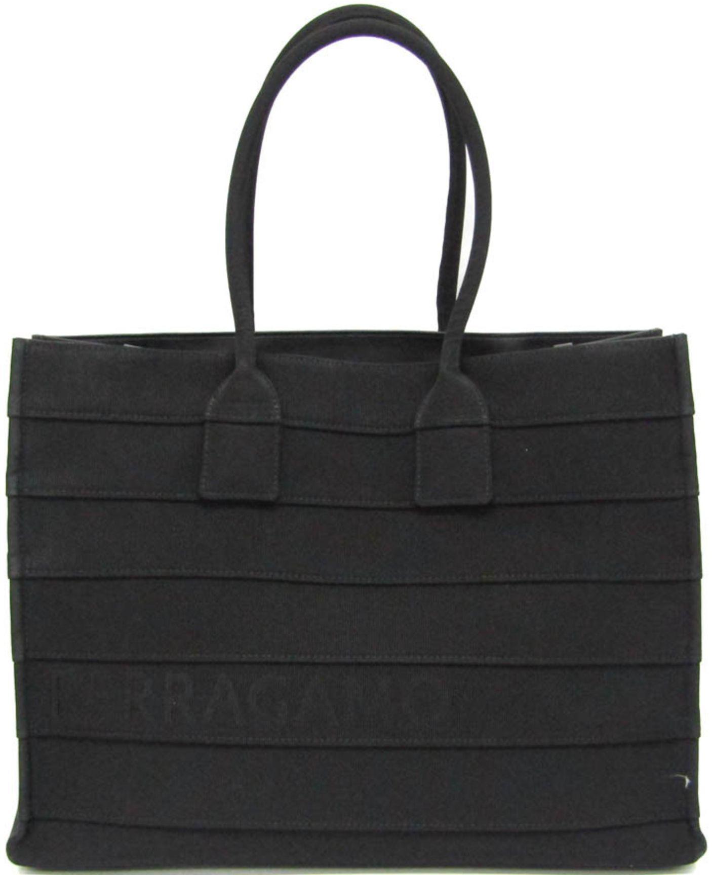 Refurbished Salvatore Ferragamo Canvas Tote Bag - Reebelo Österreich