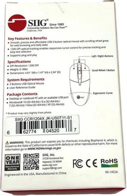 Refurbished SIIG 3 Buttons USB Optical Mouse - Reebelo Österreich
