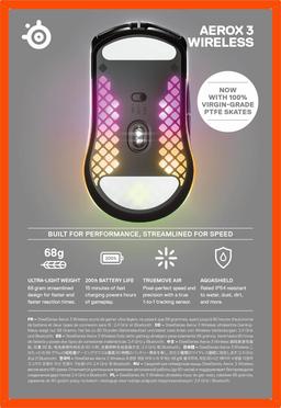 Refurbished SteelSeries Aerox 3 Wireless Gaming Mouse - Reebelo Österreich