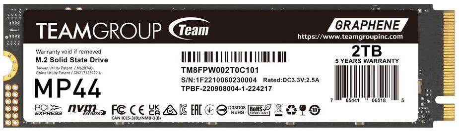Refurbished Team Group Elite MP44 M.2 PCIe 4.0 SSD - Reebelo Österreich