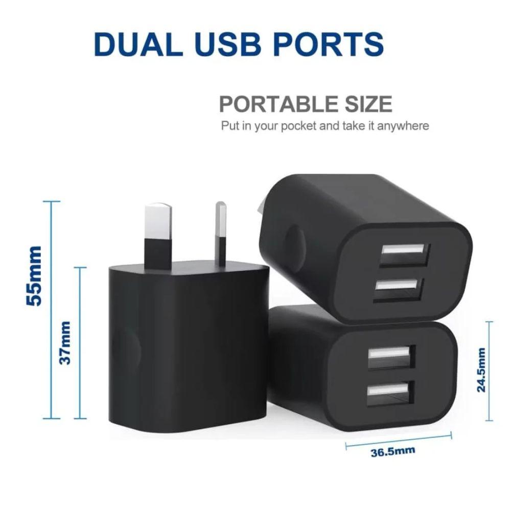 Refurbished That Watch Shop Dual USB Netzteil Wandstecker (NZ / AU) - Reebelo Österreich
